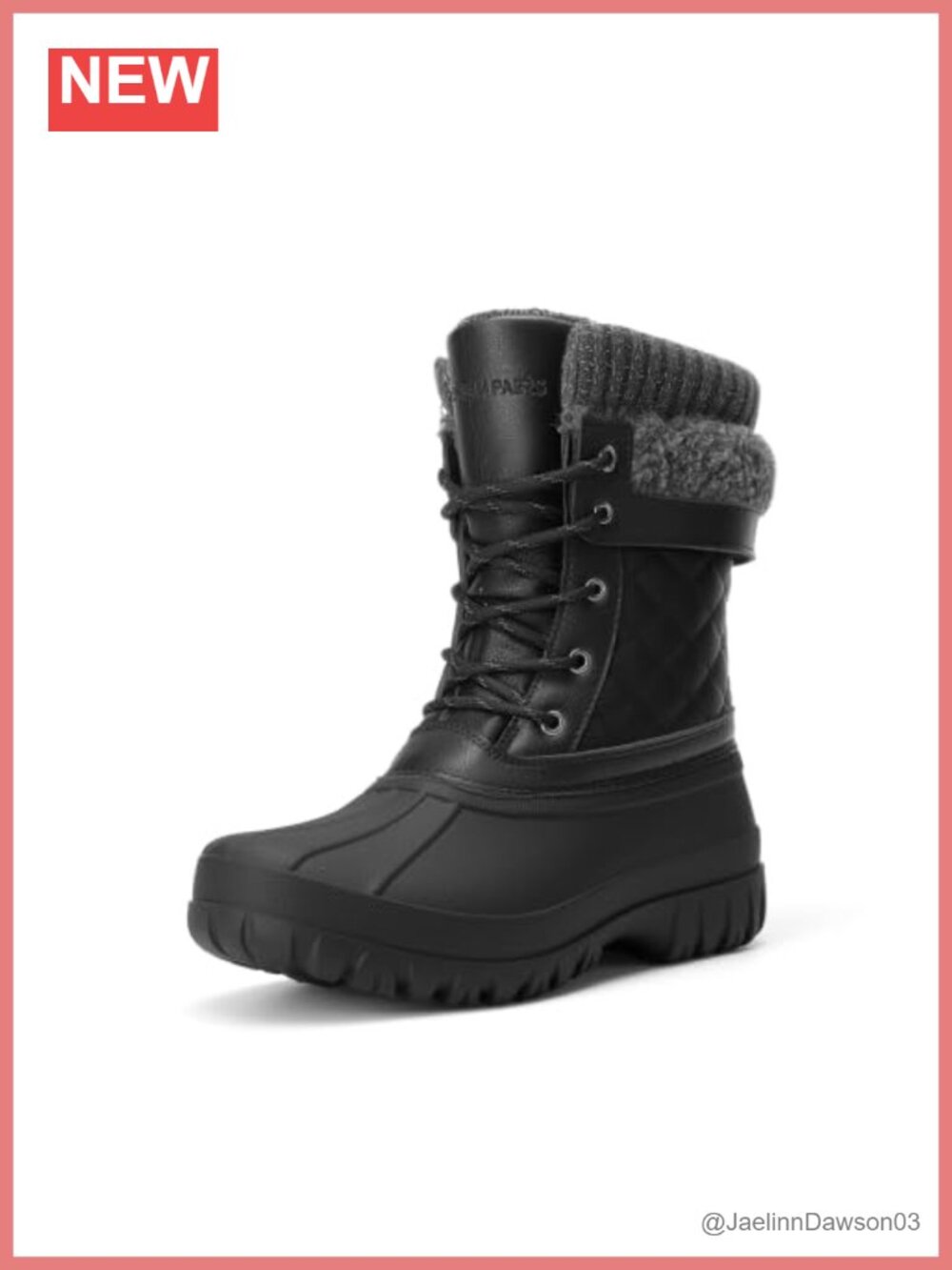 Women's Thinsulate Mid-Calf Snow Boots with Faux Fur